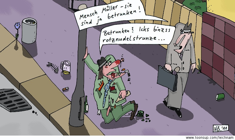 Cartoon: Begegnung 1