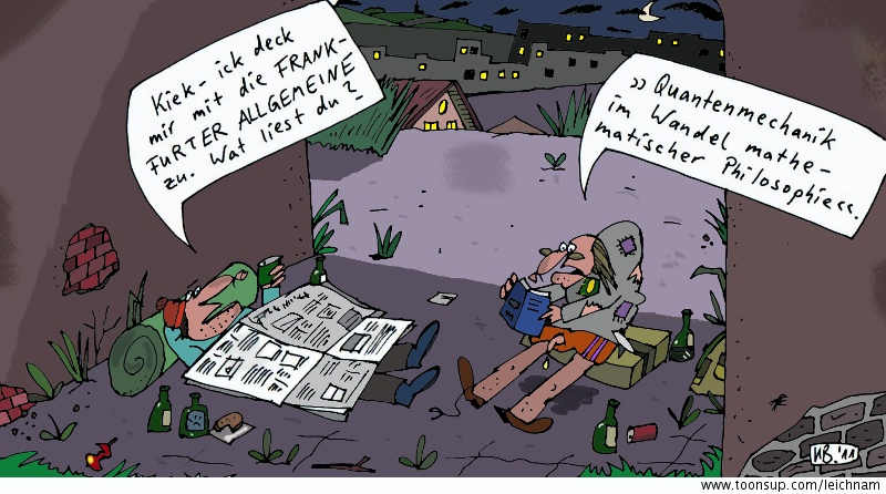 Cartoon: Unter Brücke 1