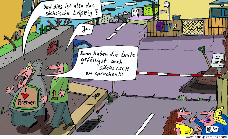 Cartoon: Leipzig 1