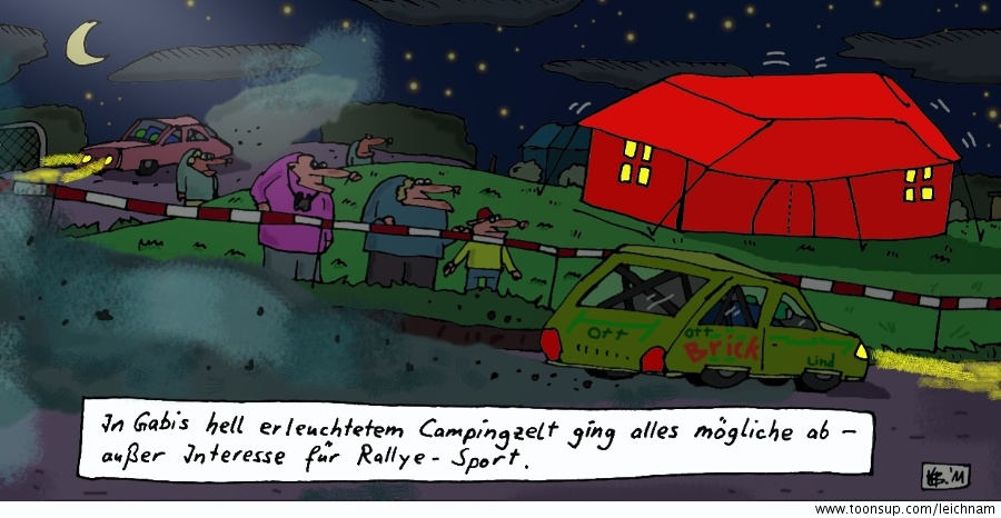 Cartoon: Nachtsport 1