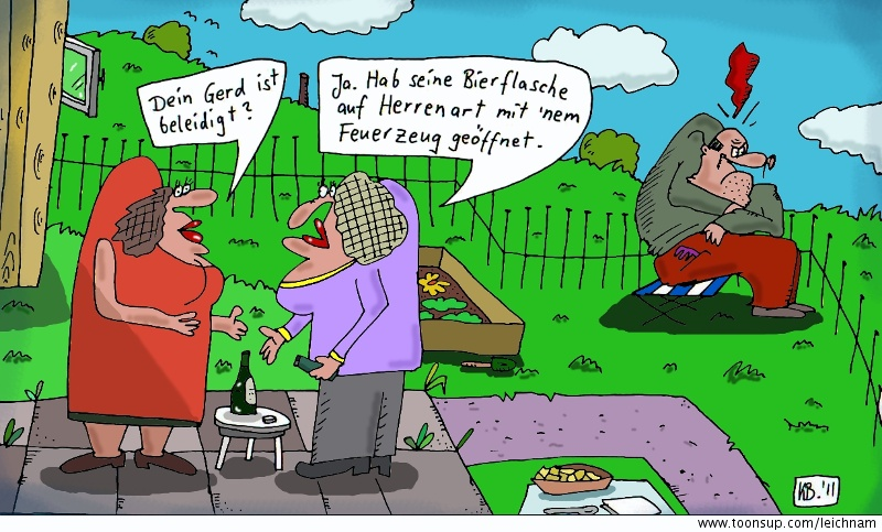 Cartoon: Herrenart 1