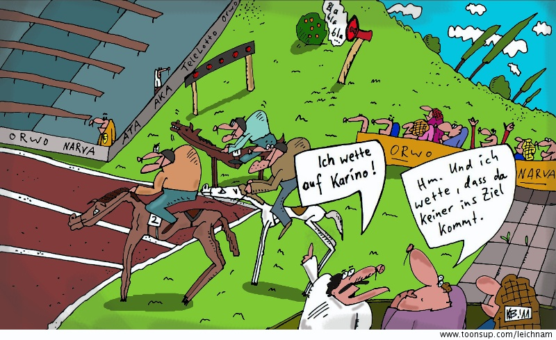 Cartoon: Ich wette auf ... 1