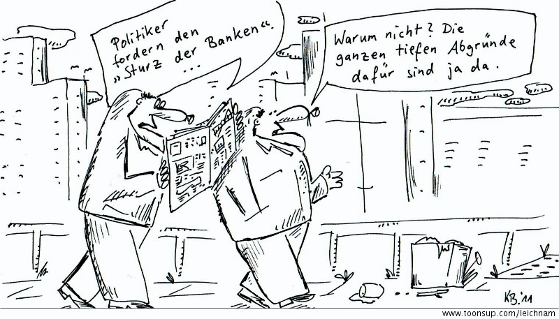 Cartoon: Sturz 1