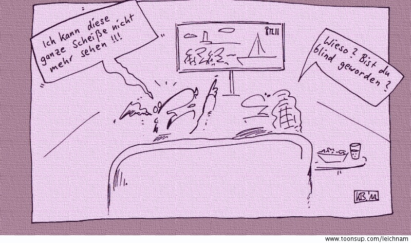 Cartoon: TV-Abend 1