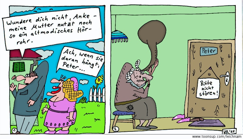 Cartoon: Anke & Peter 1