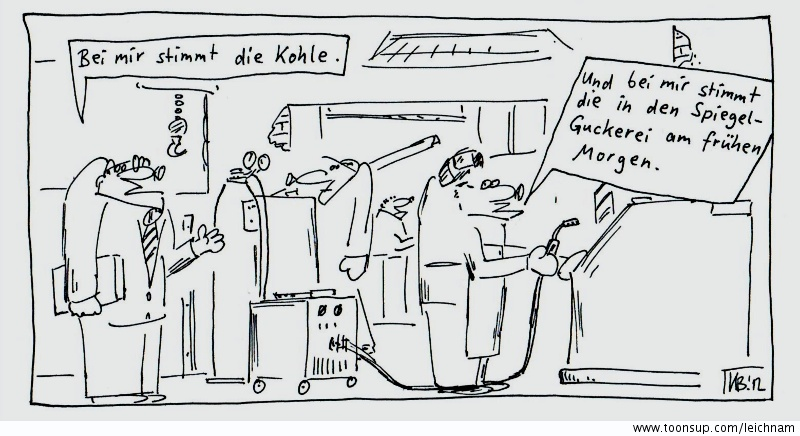 Cartoon: Kohle und Spiegel 1