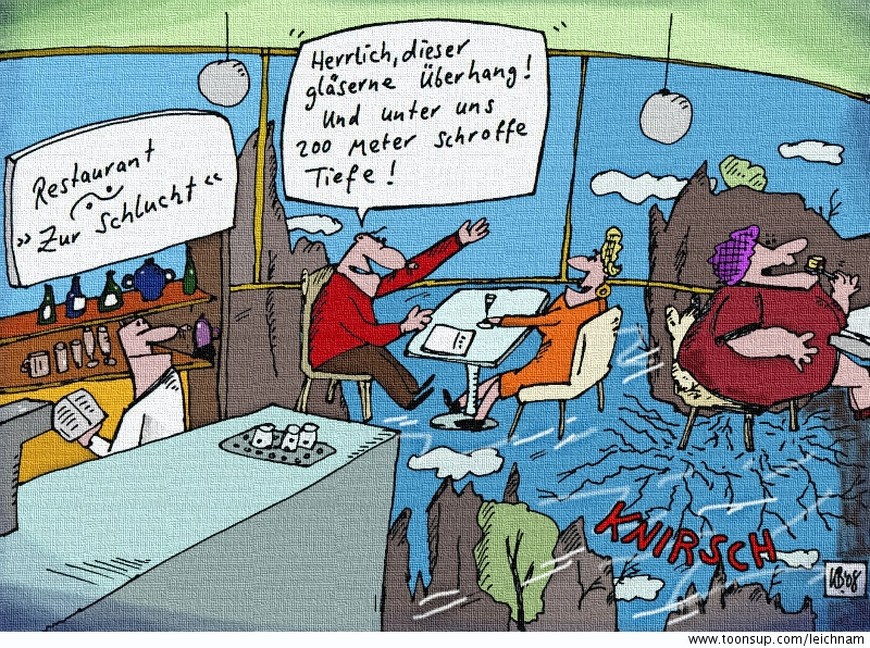 Cartoon: Überhang 1