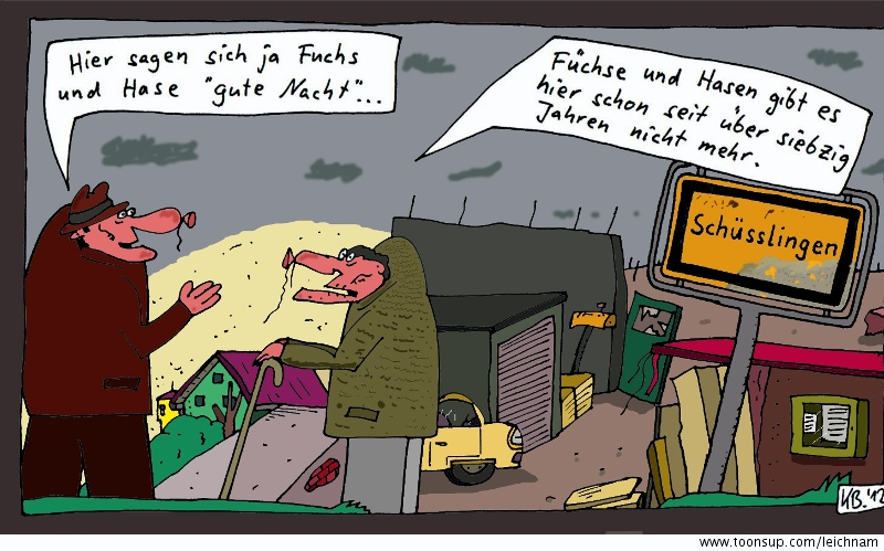 Cartoon: Hier 1