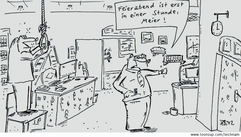 Cartoon: Feierabend 1