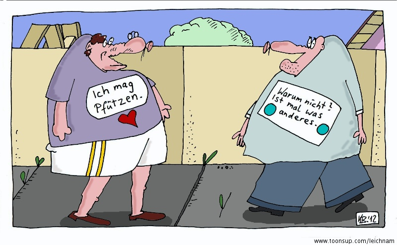 Cartoon: Begegnung 1