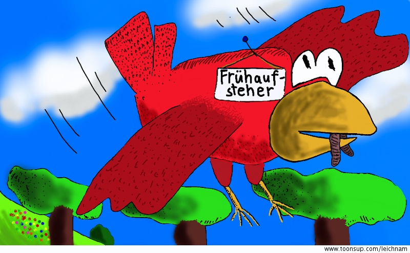 Cartoon: In den Lüften 1