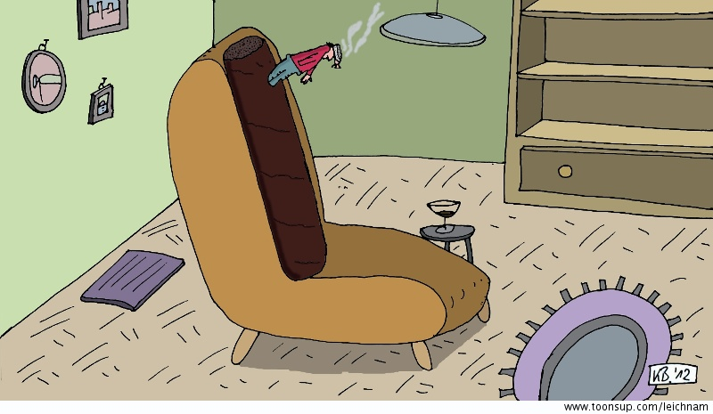 Cartoon: ruhige Stunde 1