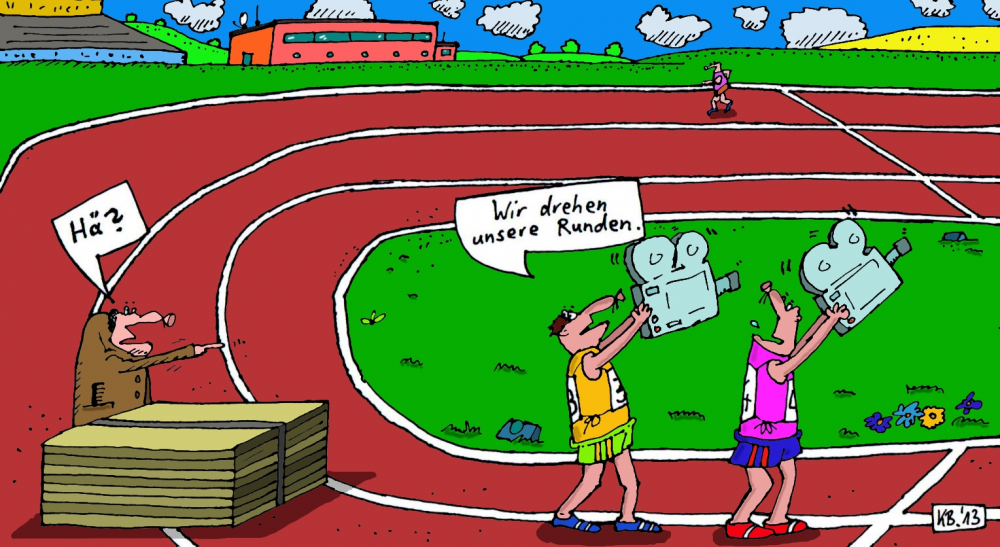 Cartoon: Sportler 1