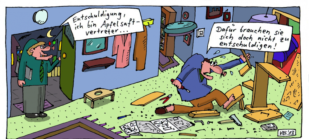 Cartoon: Entschuldigung 1