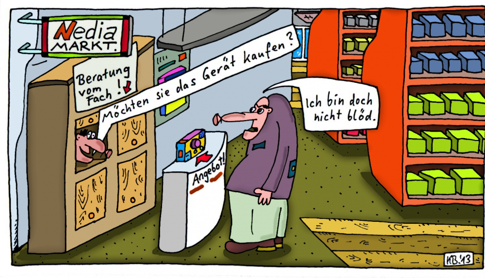 Cartoon: Nedia MARKT. 1