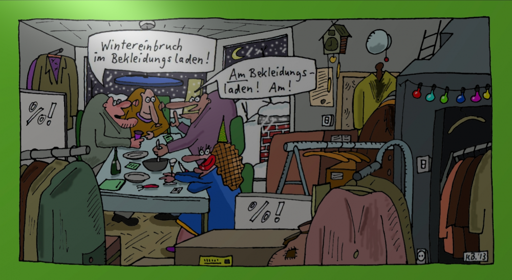 Cartoon: Einbruch 1