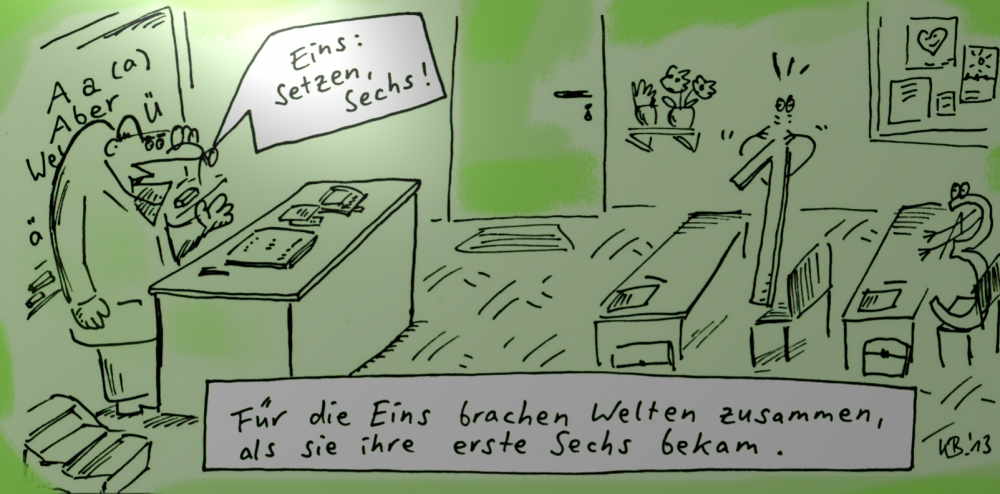Cartoon: Klassenzimmer 1