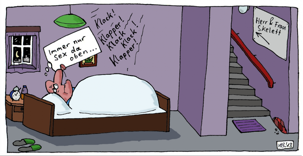 Cartoon: Da oben ... 1