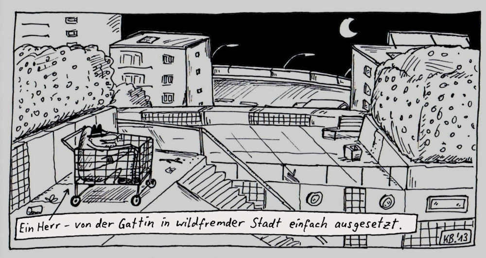 Cartoon: ein Herr ... 1