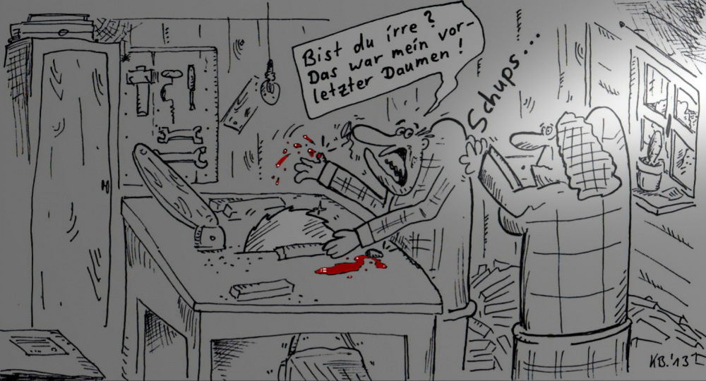 Cartoon: Im Schuppen 1