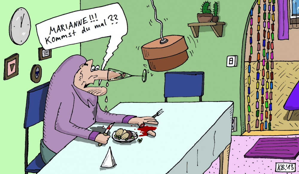 Cartoon: verzweifelt 1