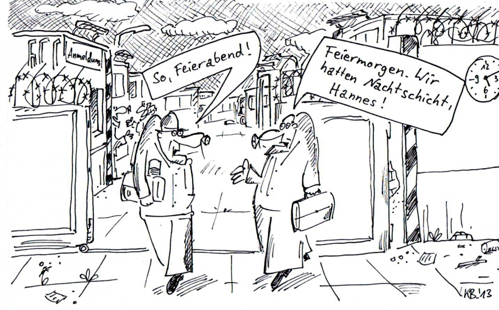Cartoon: Feierabend 1