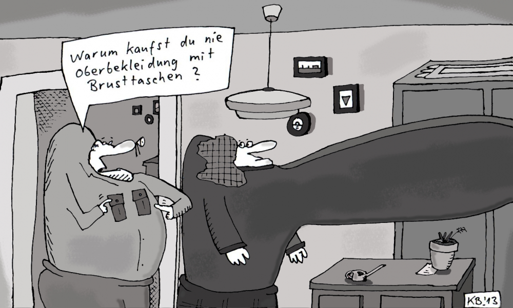 Cartoon: Oberbekleidung 1