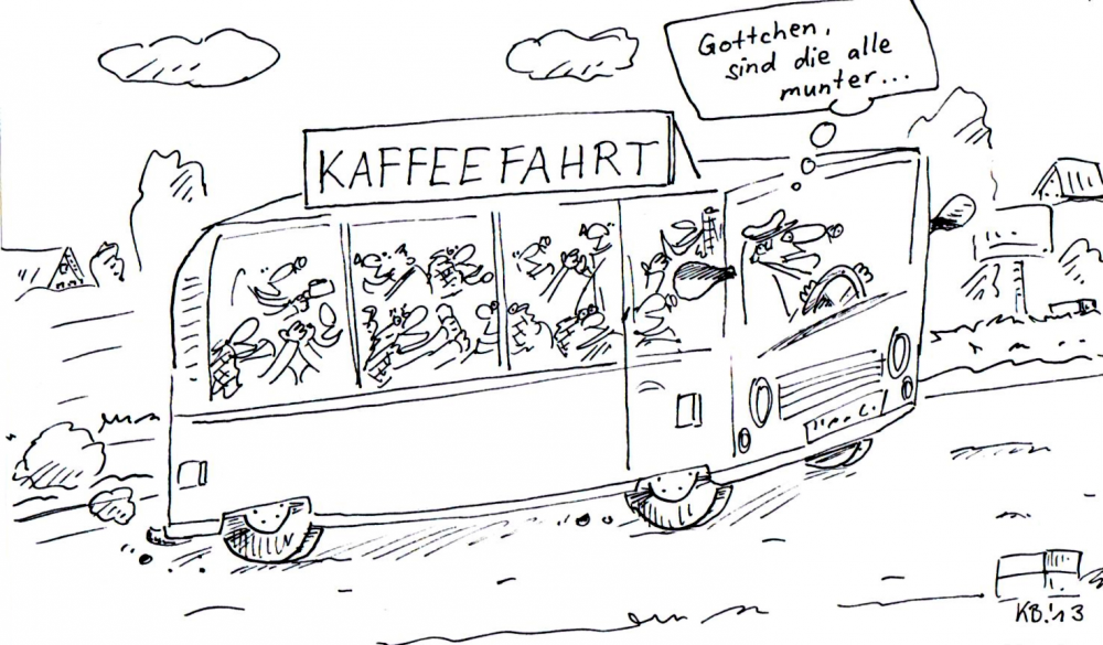 Cartoon: Kaffeefahrt 1