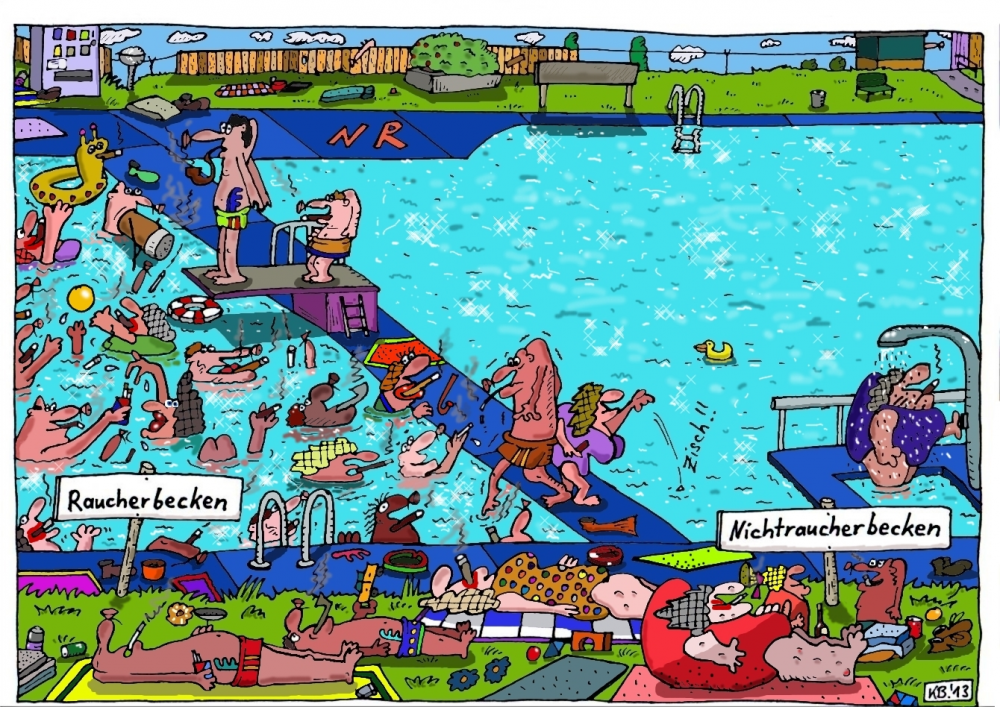 Cartoon: die beiden Becken 1