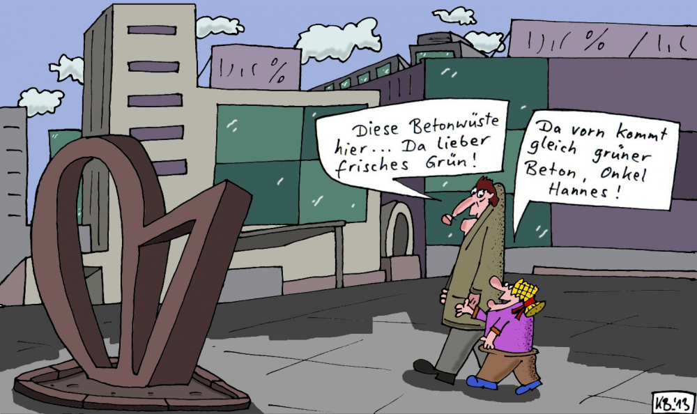 Cartoon: Stadt 1