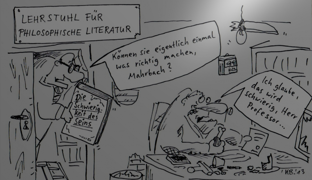 Cartoon: Lehrstuhl 1