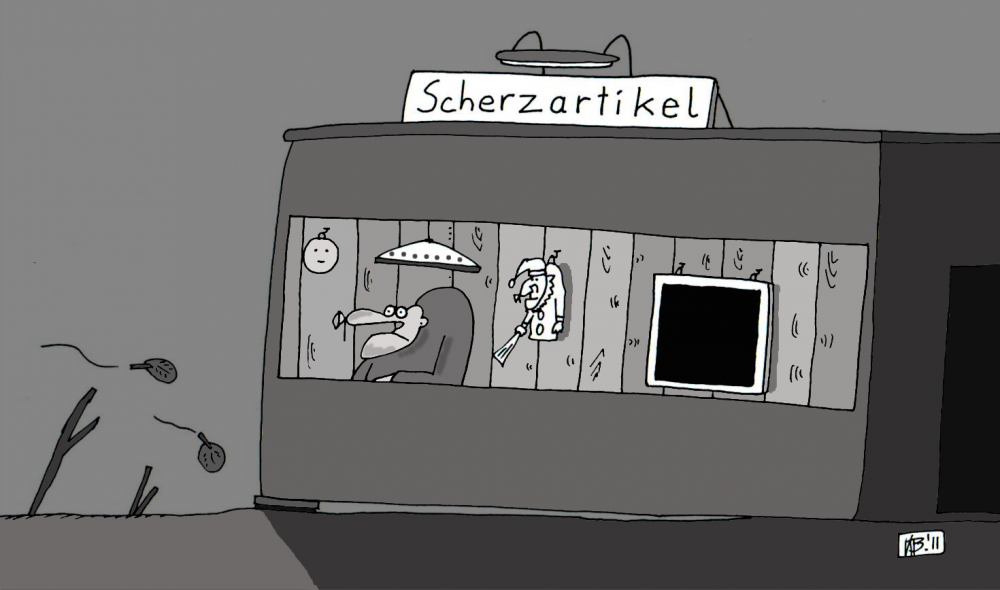 Cartoon: Im Verkauf 1