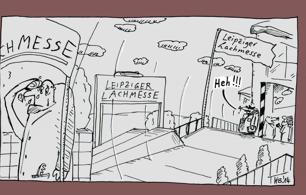Cartoon: in Leipzig 1