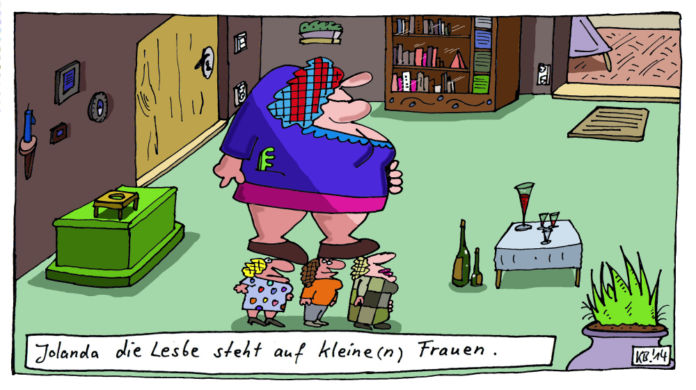 Cartoon: Jolanda die Lesbe 1