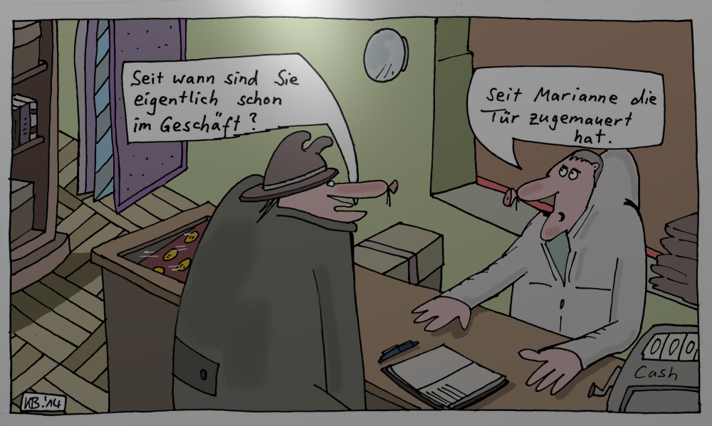 Cartoon: Frage Antwort 1