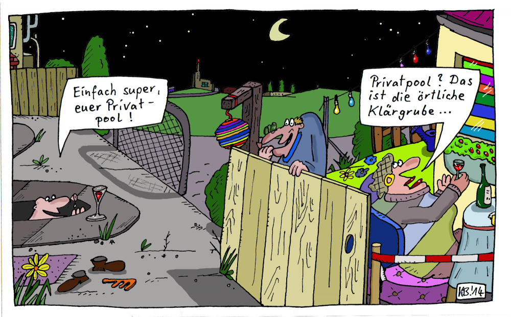 Cartoon: voller Freude ... 1