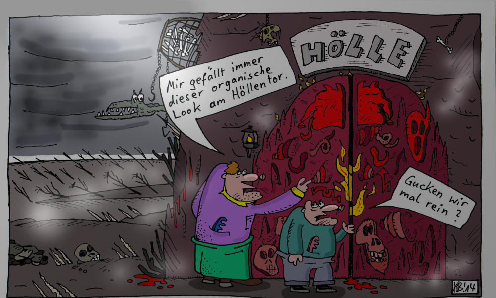 Cartoon: Am Tore 1