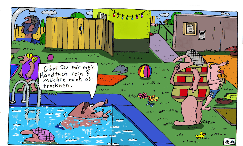 Cartoon: Schwimmspaß 1