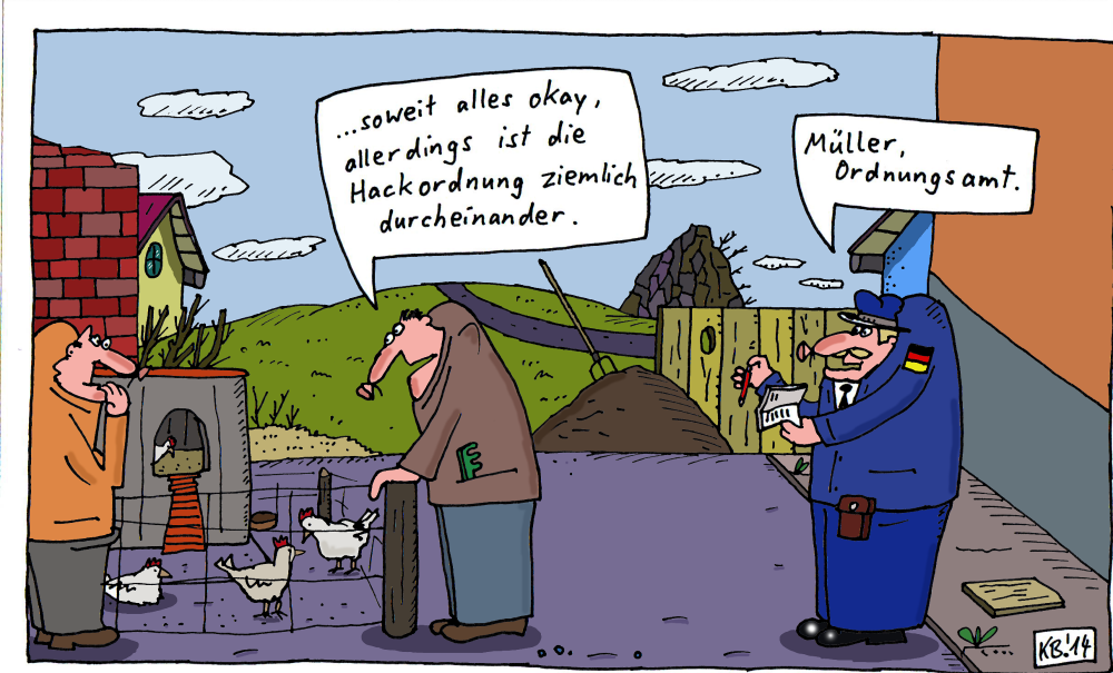 Cartoon: Hühner 1