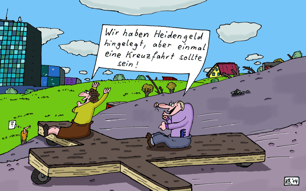 Cartoon: Heidengeld 1