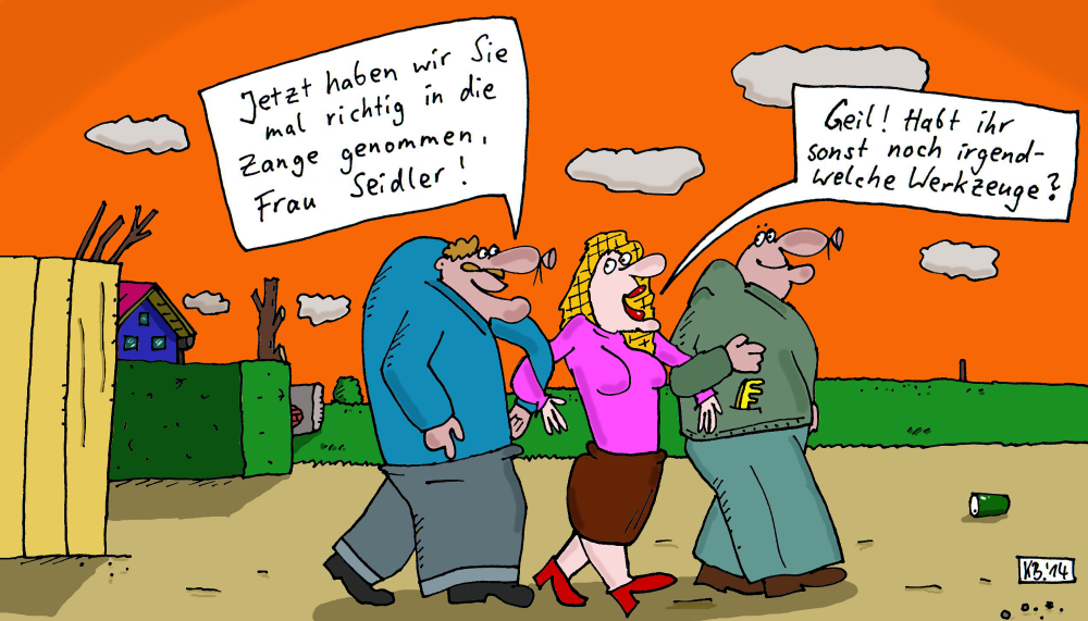 Cartoon: Frau Seidler 1