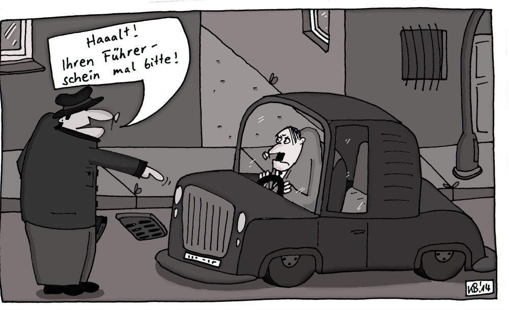 Cartoon: Haaalt! 1