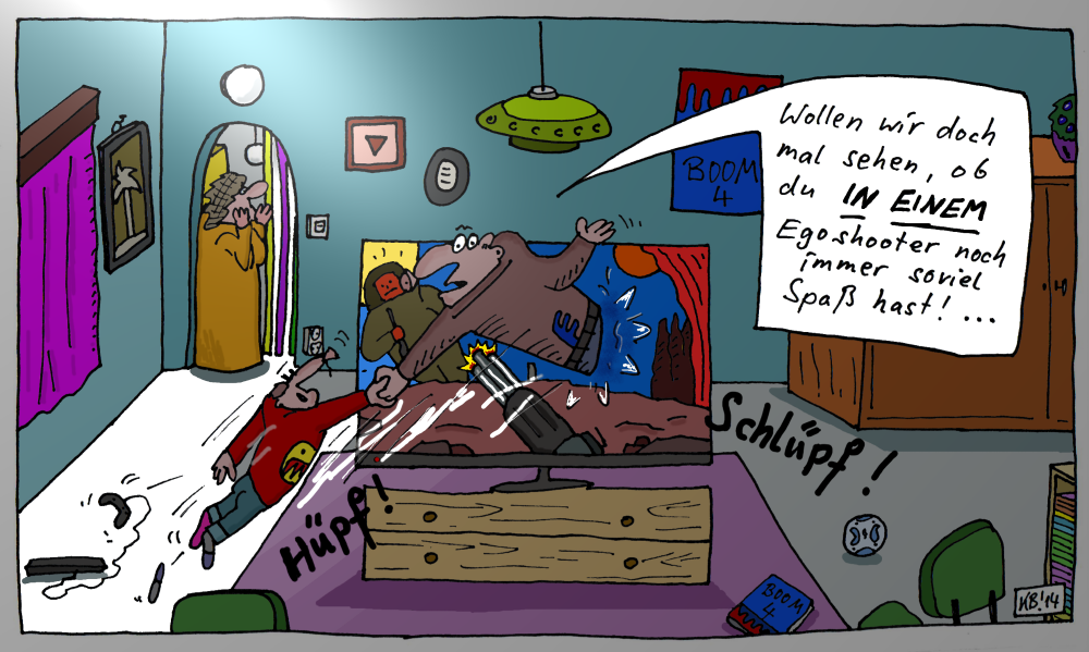 Cartoon: mal sehen ... 1
