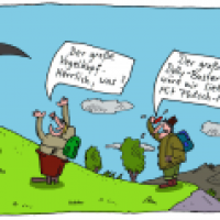 in den Bergen