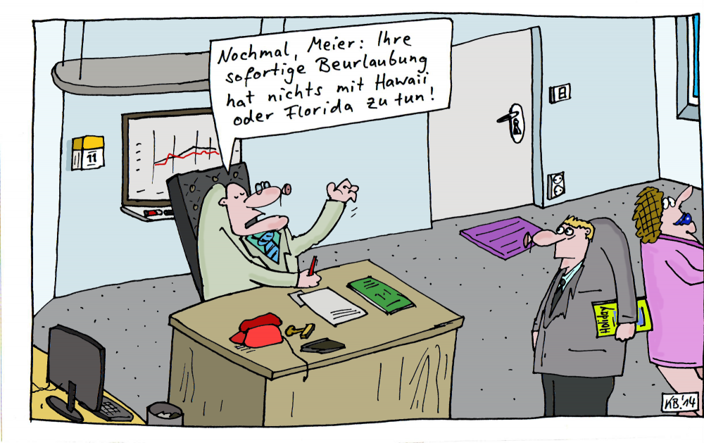 Cartoon: nichts zu tun 1