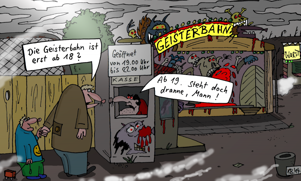 Cartoon: Anfrage im Nebel 1