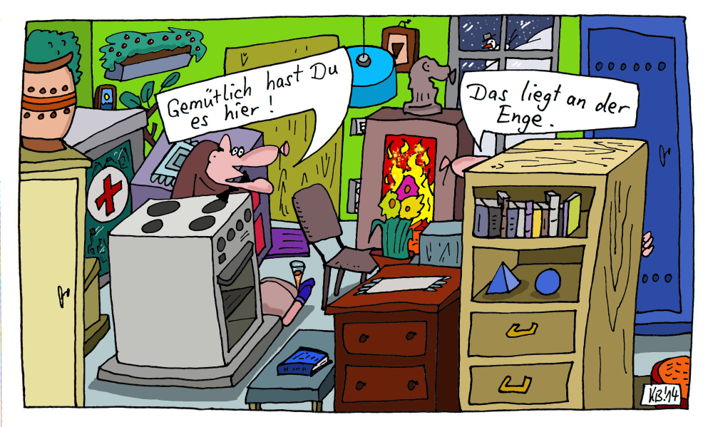 Cartoon: Behaglichkeit 1