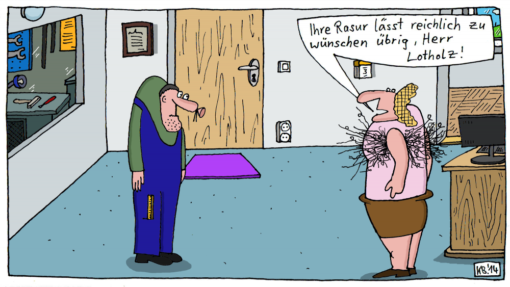 Cartoon: Lotholz 1