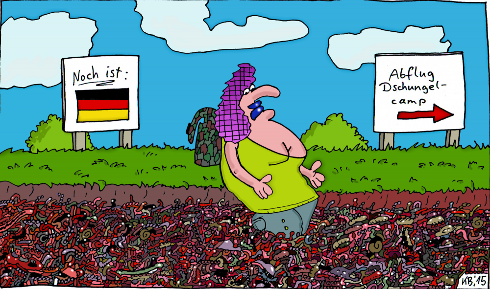 Cartoon: Abflug 1