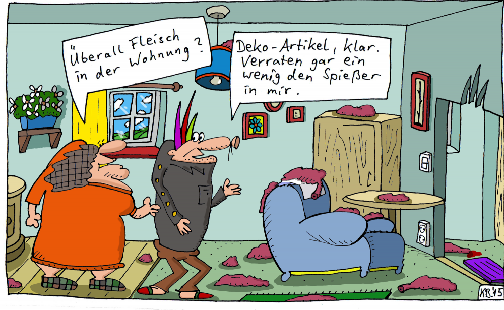 Cartoon: Punkbude 1